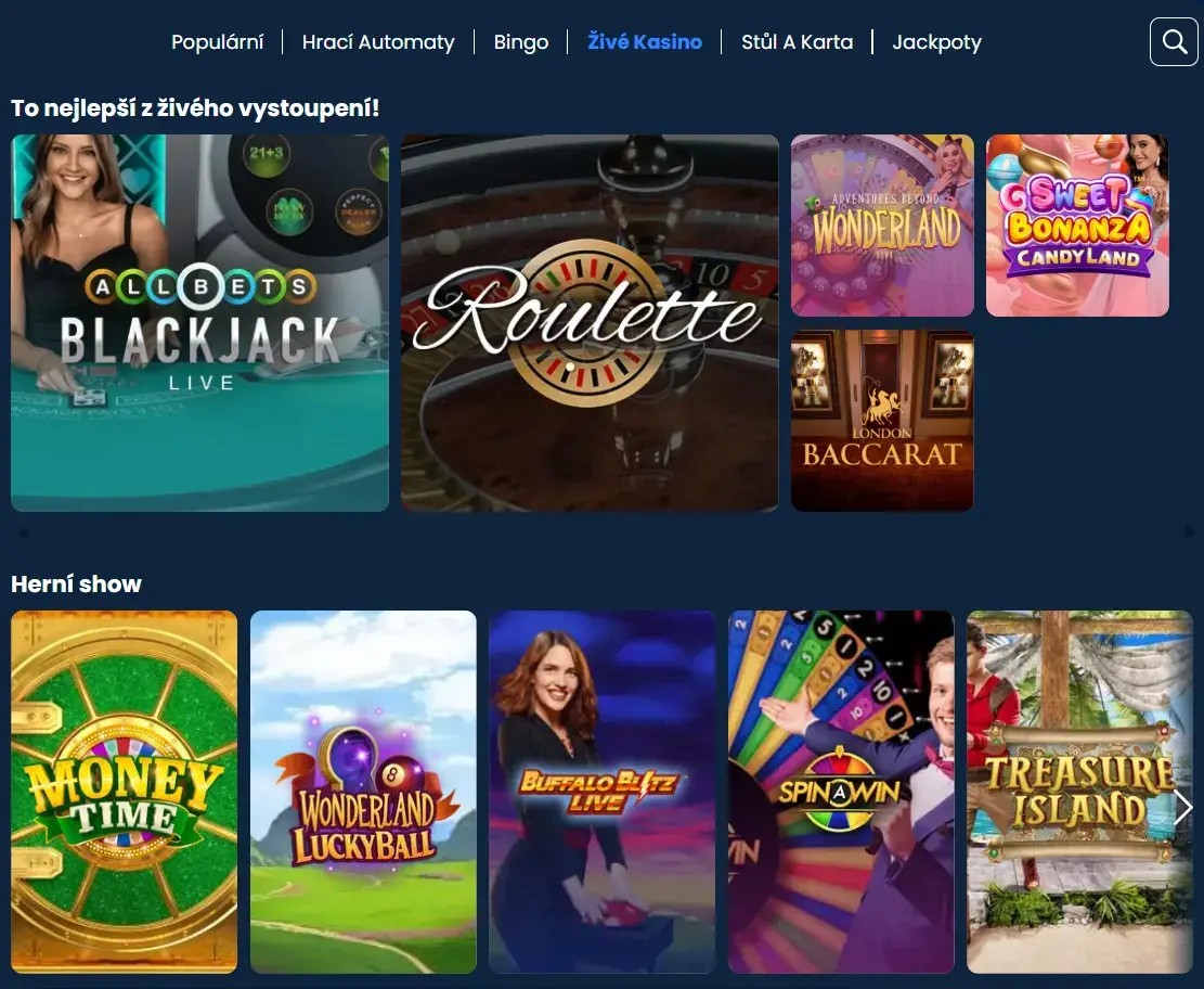 Live casino Great Britain Casino s živými stolními hrami a dealery