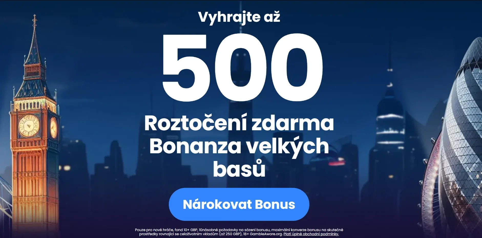 Great Britain Casino bonus: nabídka, free spiny a podmínky