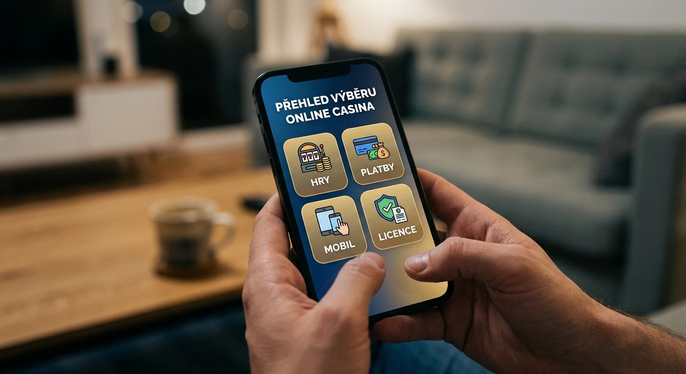 Přehled hlavních oblastí při výběru online casina: hry, platby, mobil a licence